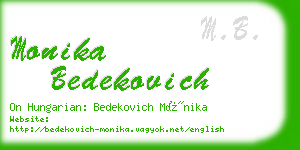 monika bedekovich business card